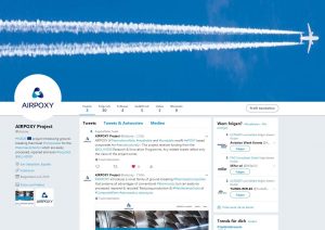 AIRPOXY on Twitter - image of main page